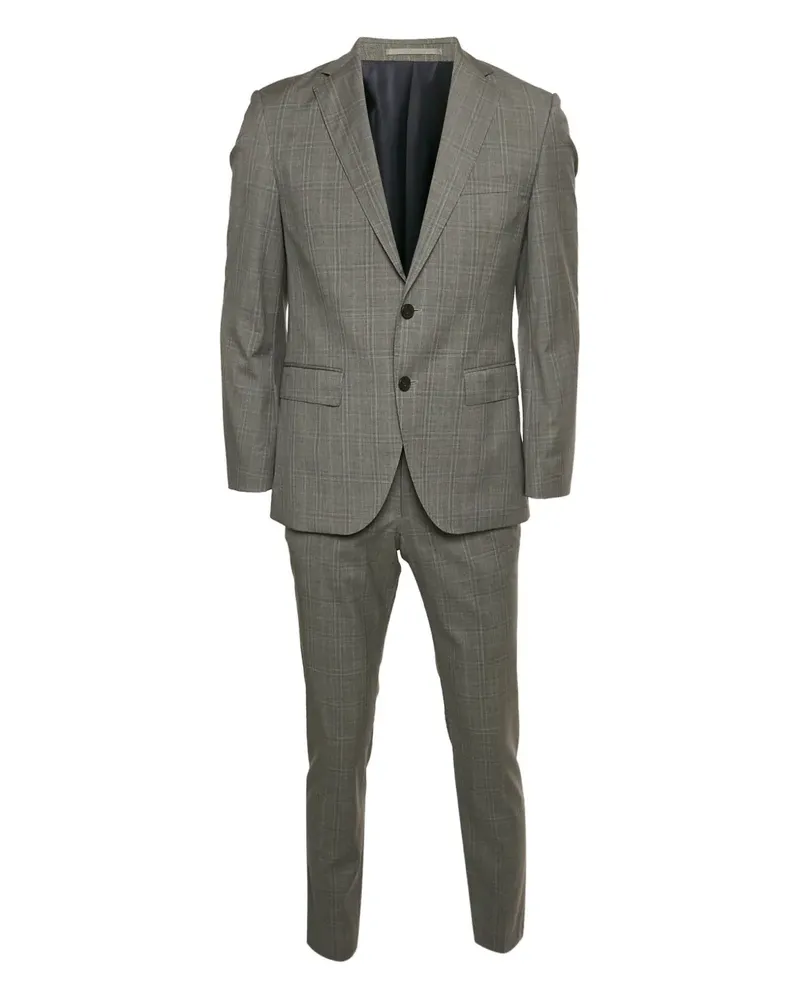 HUGO BOSS Karierter Anzug - Grau Grau