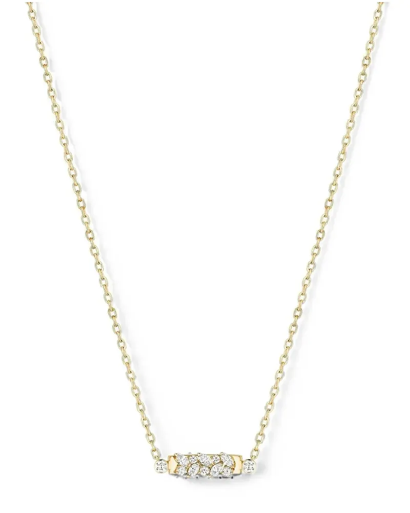 Nouvel Heritage Soirée Mood Halskette mit Diamanten - Gold Gold
