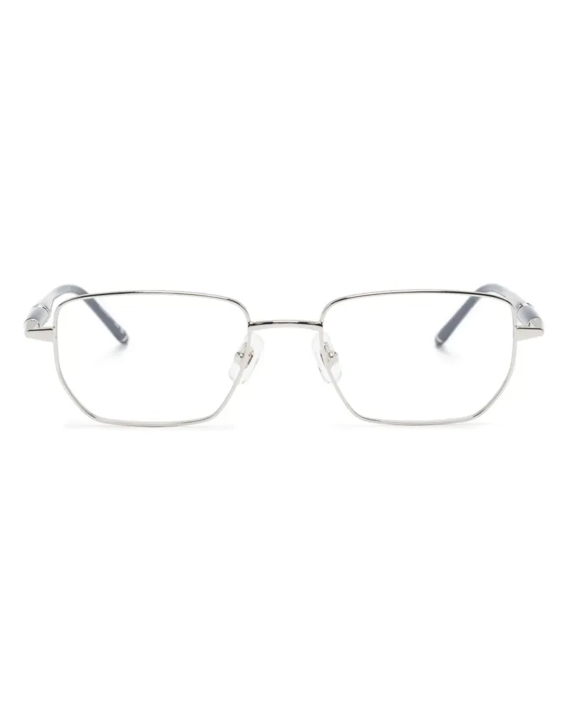 Montblanc Brille mit eckigem Gestell - Silber Silber