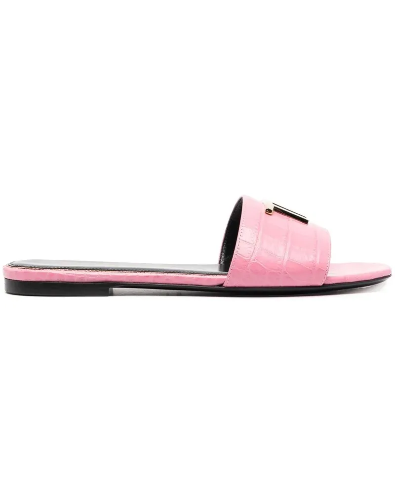 Tom Ford Sandalen mit Kroko-Effekt - Rosa Rosa
