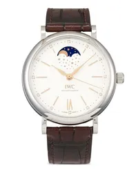 IWC Ungetragene Portofino Automatic Moon Phase 37mm Silber