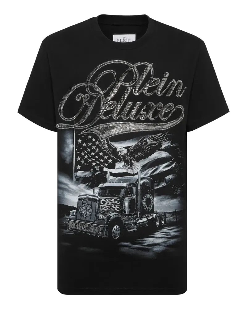 Philipp Plein T-Shirt mit grafischem Print - Schwarz Schwarz