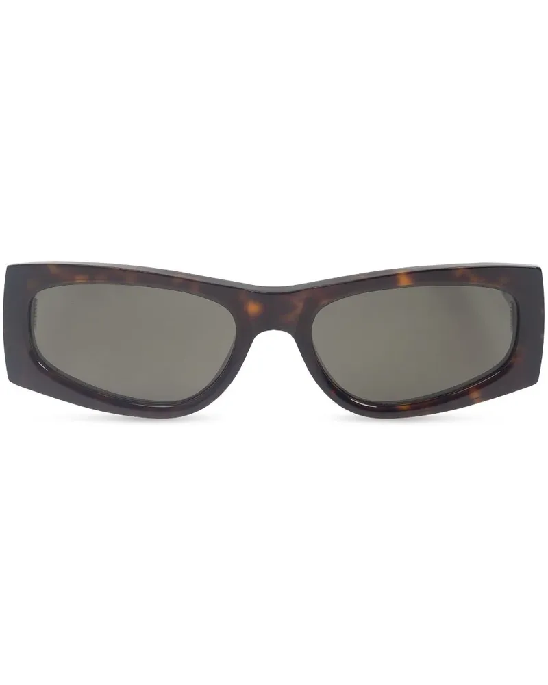 Saint Laurent Eckige Sonnenbrille in Schildpattoptik - Braun Braun