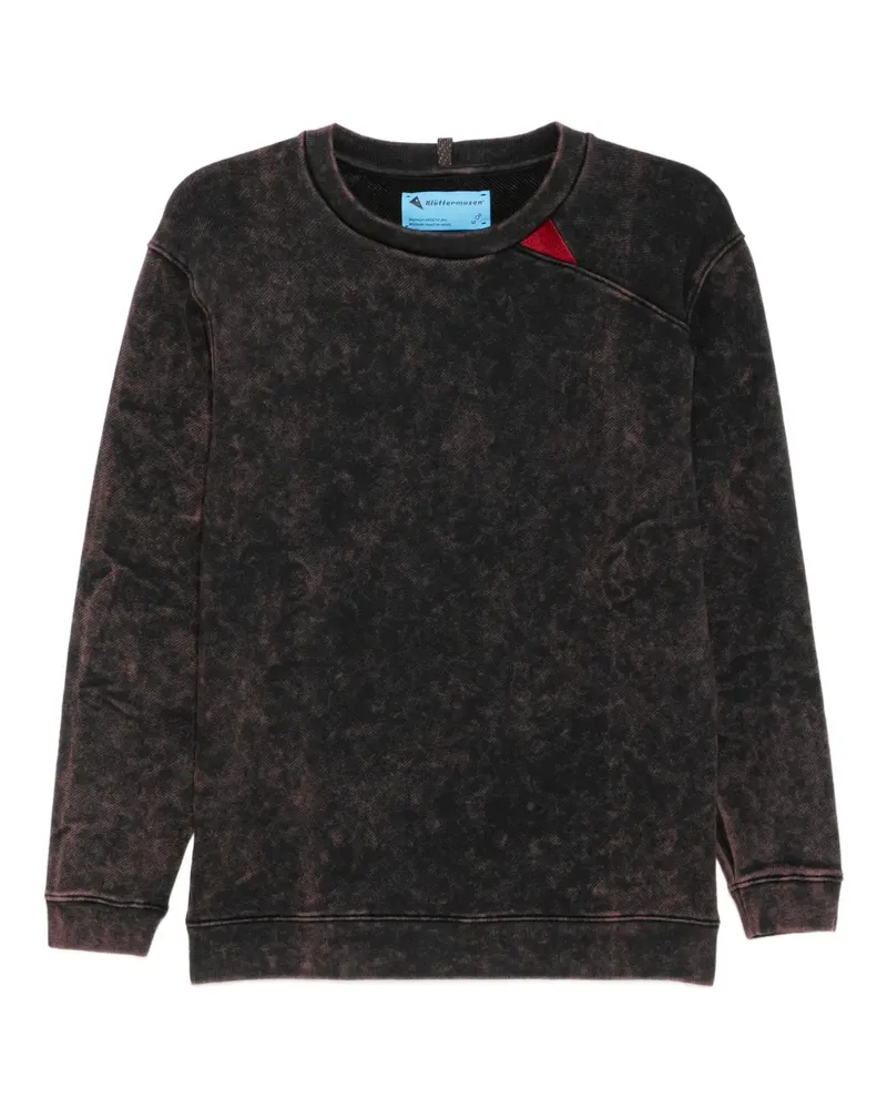Stain Shade Sweatshirt mit Batikmuster - Grau Grau
