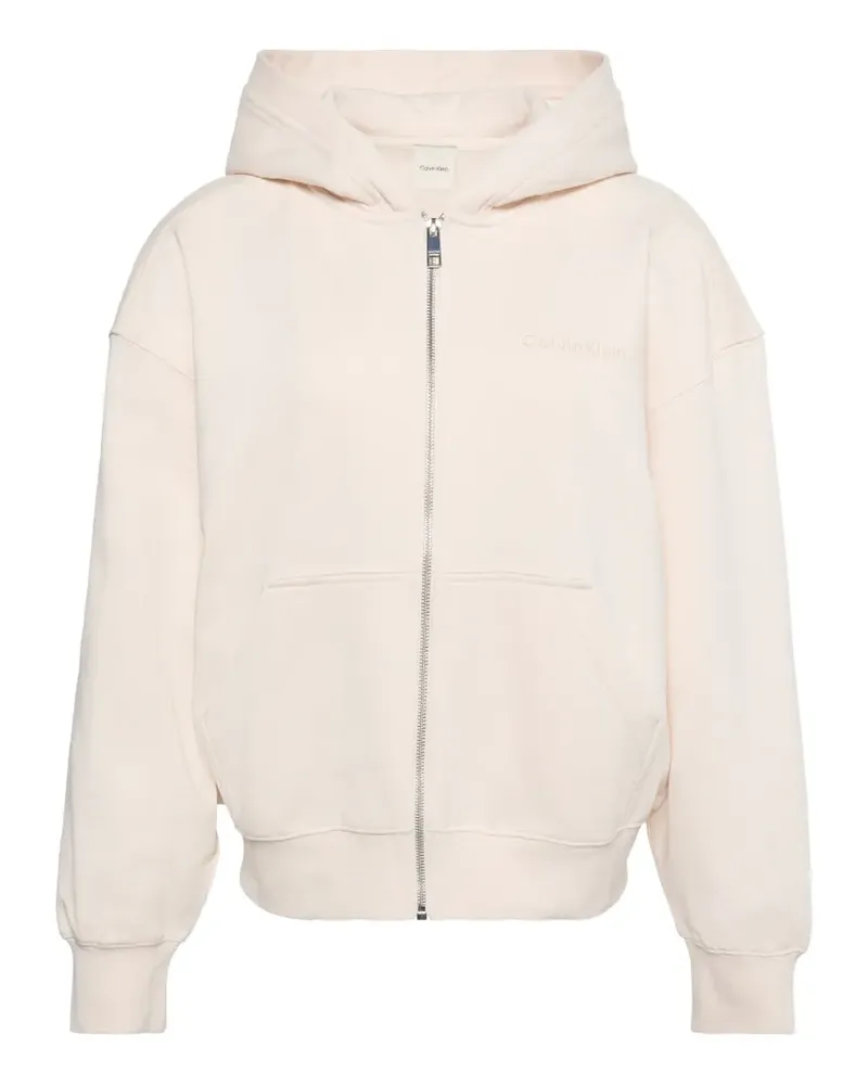 Calvin Klein zip-up hoodie - Nude Nude
