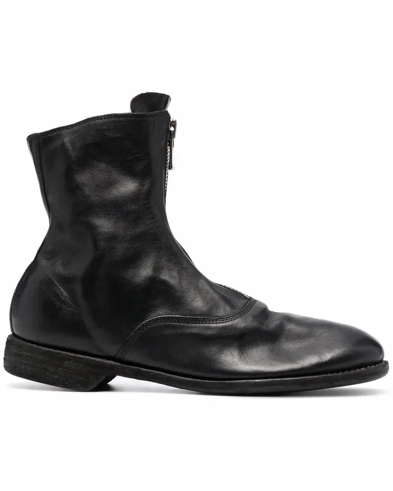 GUIDI Stiefeletten mit Reißverschluss - Schwarz Schwarz