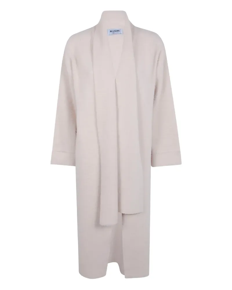 Blumarine shawl-lapels coat - Nude Nude