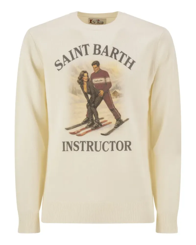 MC2 Saint Barth Pullover mit Ski-Print - Nude Nude