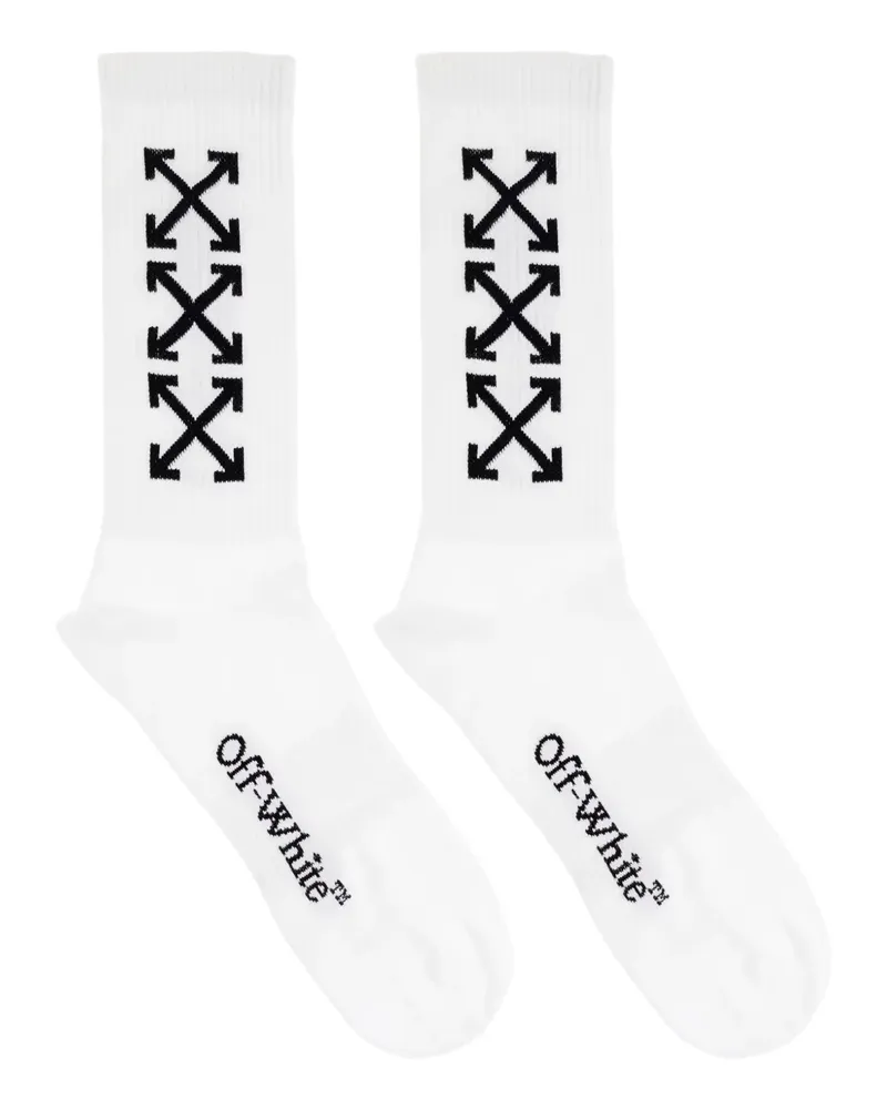 OFF-WHITE Socken mit Pfeil-Print - Weiß Weiß