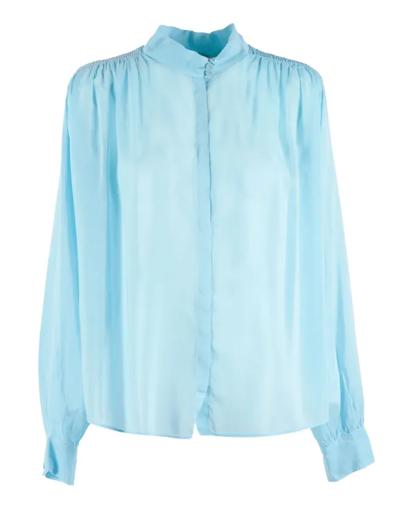 forte_forte Hemd aus Voile - Blau Blau
