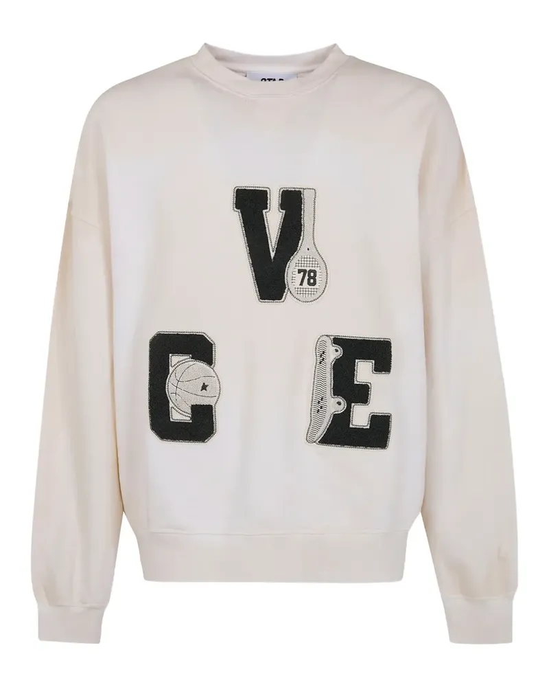 Golden Goose appliqued sweatshirt - Nude Nude