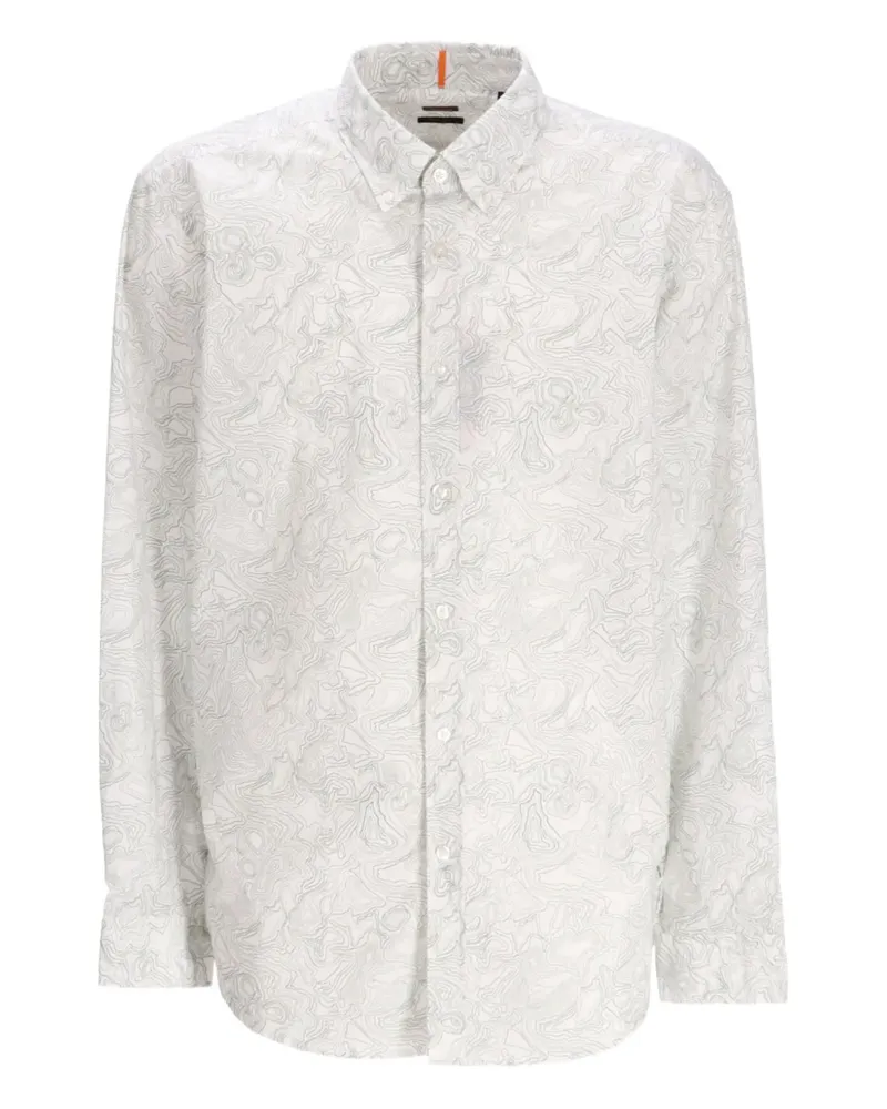 HUGO BOSS Gemustertes Hemd - Nude Nude