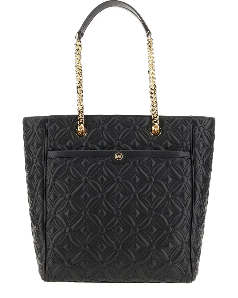 Michael Kors Großer Blaire Tote Bag mit Steppung - Schwarz Schwarz
