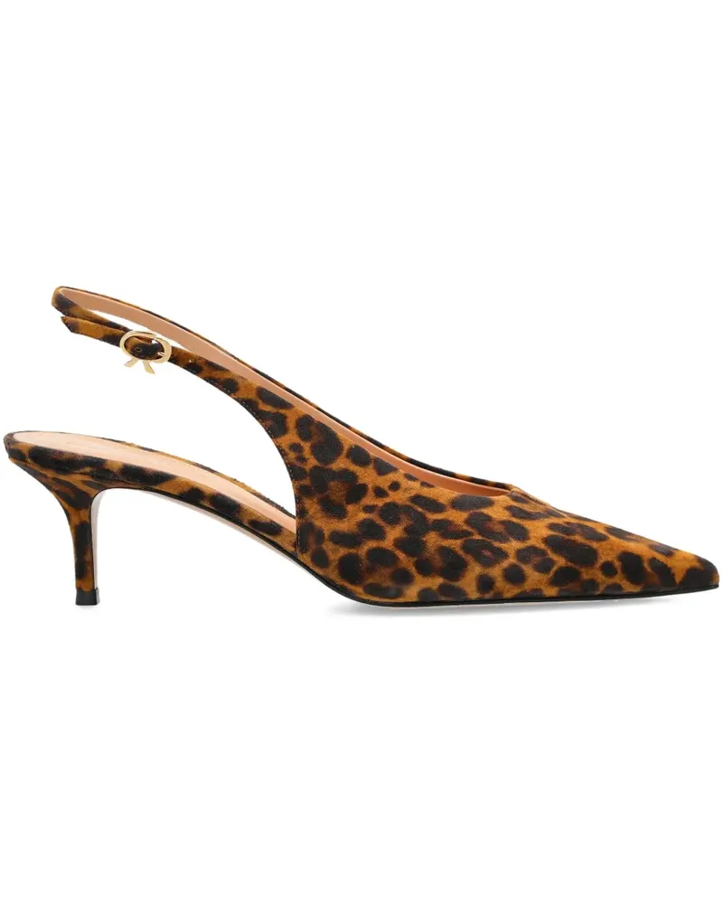 Gianvito Rossi pointed slingback pump - Braun Braun