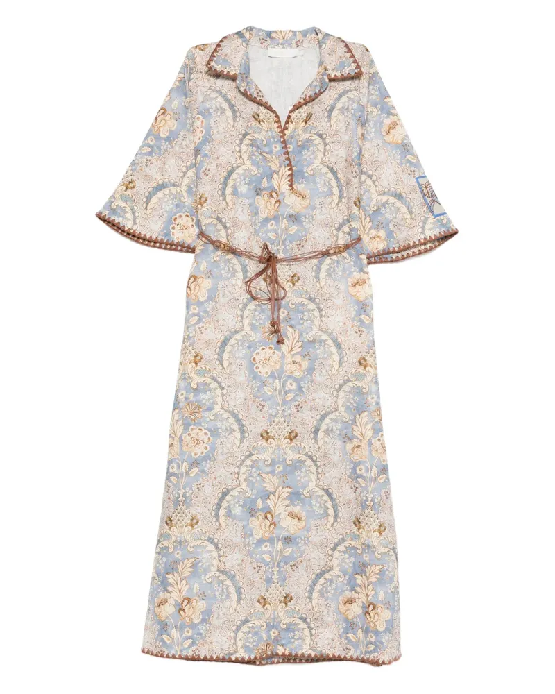 Zimmermann Daylight print midi dress - Blau Blau