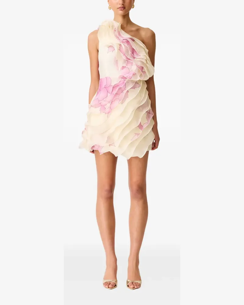 ELLIATT Gerüschtes Rova Minikleid mit Blumenprint - Nude Nude