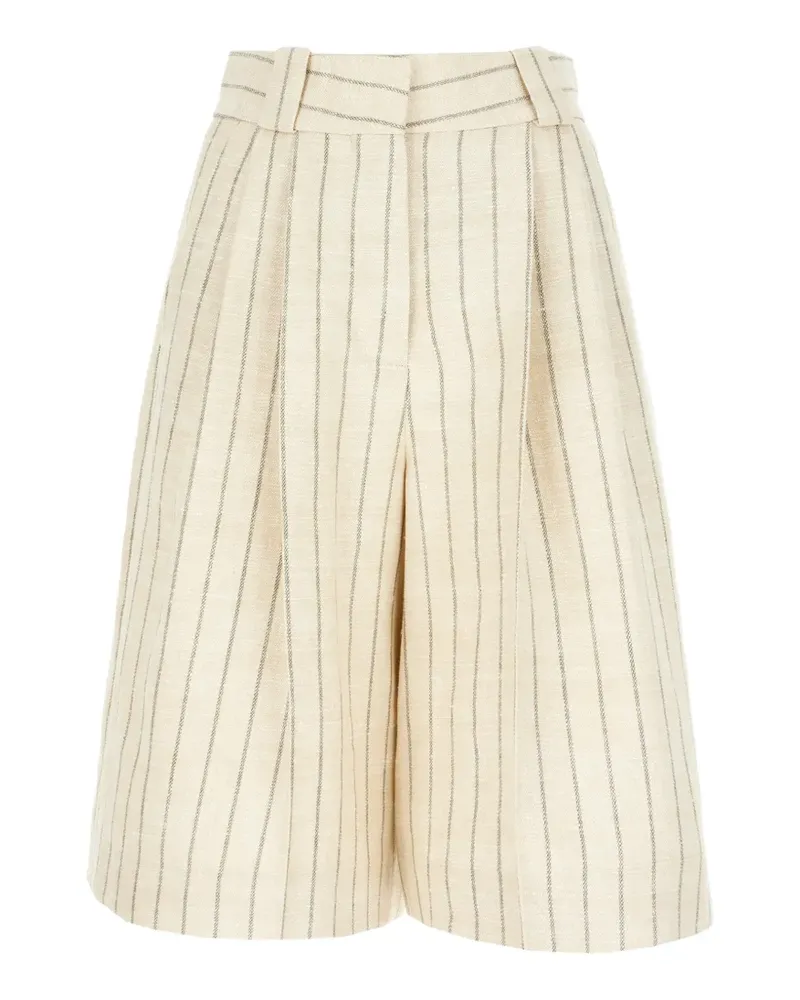 Blazé Milano Serene pinstripe shorts - Nude Nude