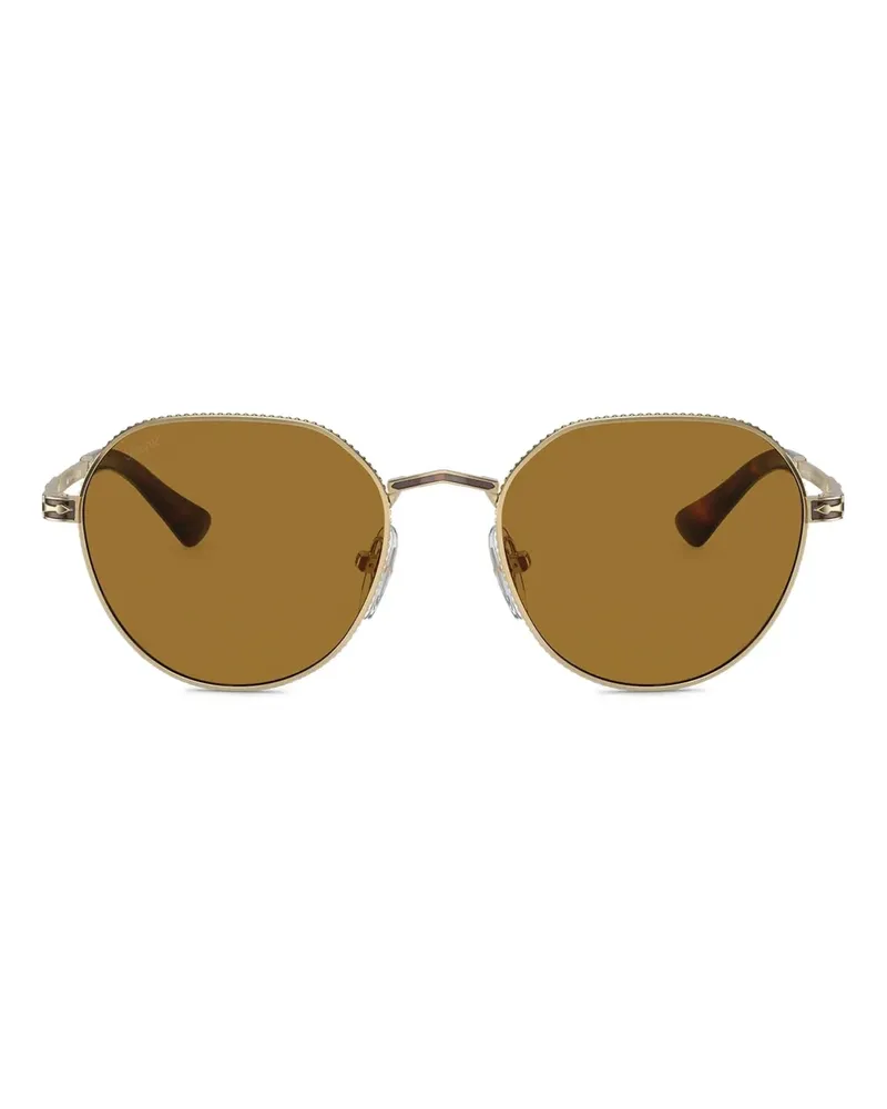 Persol Ovale Sonnenbrille mit Perlen - Gold Gold
