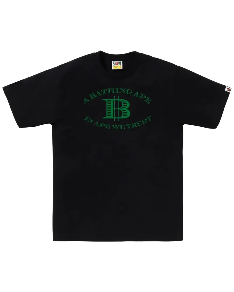 BAPE T-Shirt mit Logo-Print - Schwarz Schwarz