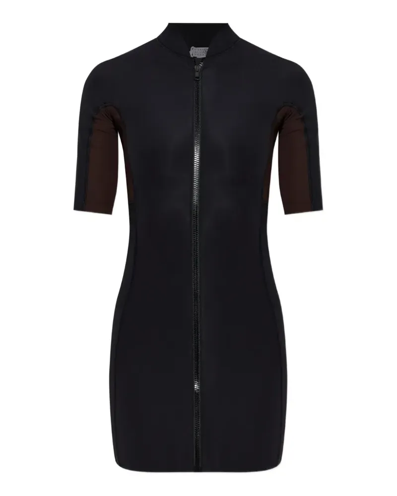 Maison Margiela Kleid mit Reißverschluss - Schwarz Schwarz