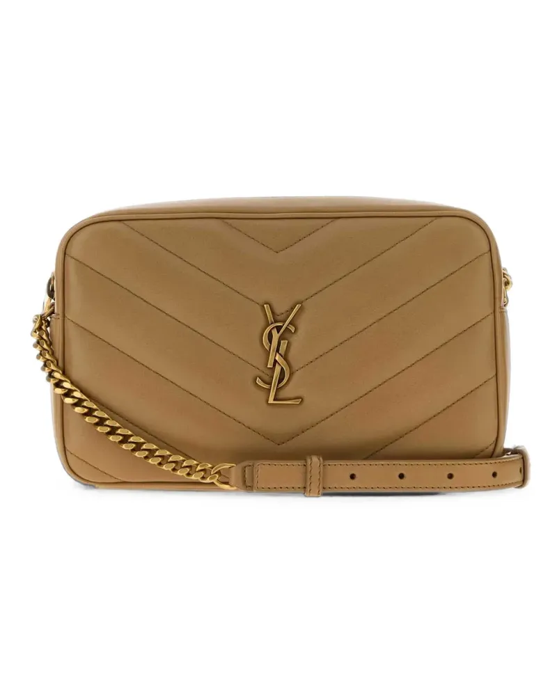 Saint Laurent Gesteppte Loulou Umhängetasche - Nude Nude