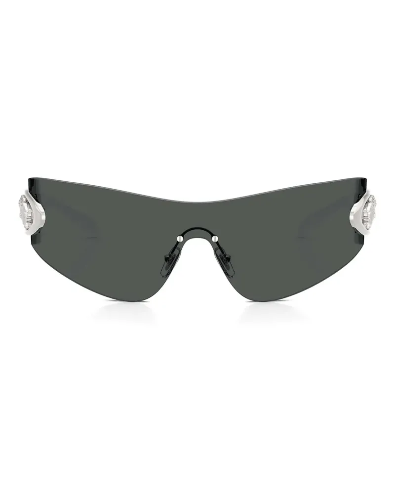 Versace Shield-Sonnenbrille mit Medusa-Detail - Grau Grau