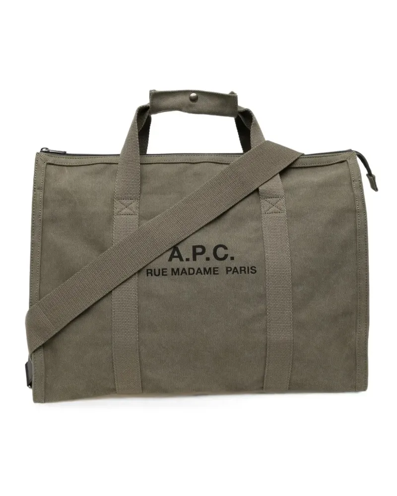 A.P.C. Klassische Schultertasche - Grün Grün