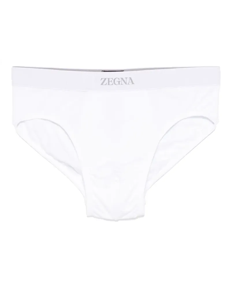 Ermenegildo Zegna Slip mit Logo-Bund - 105|white 105