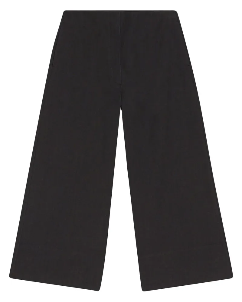 Ganni Hose mit geradem Bein - Schwarz Schwarz