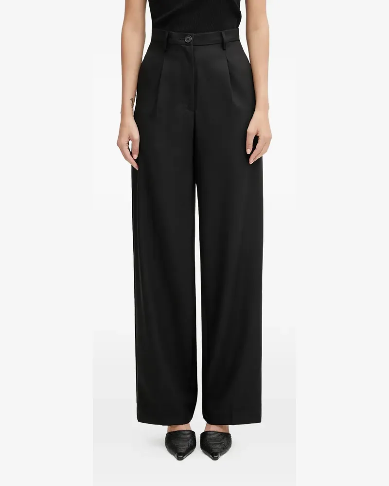 Fiorucci button pleated trousers - Schwarz Schwarz