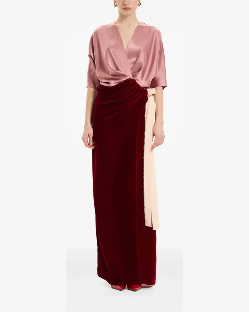 V:PM ATELIER Carrie Maxikleid - Rosa Rosa
