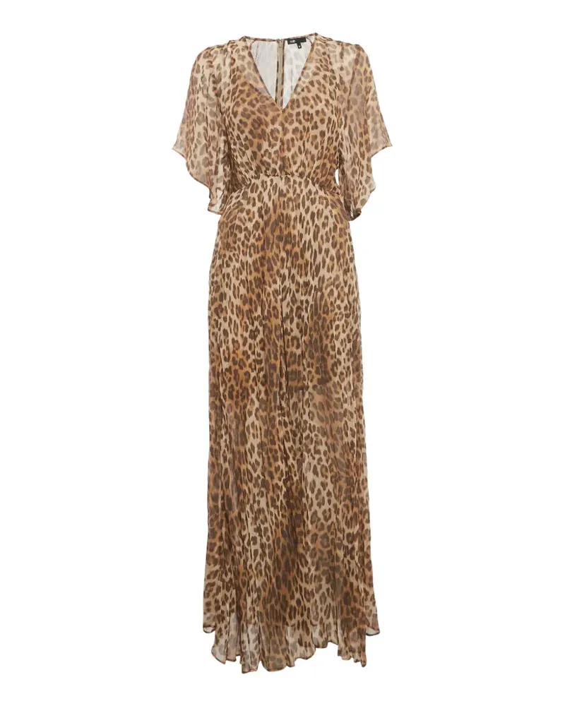 Maje leopard-print maxi dress - Braun Braun