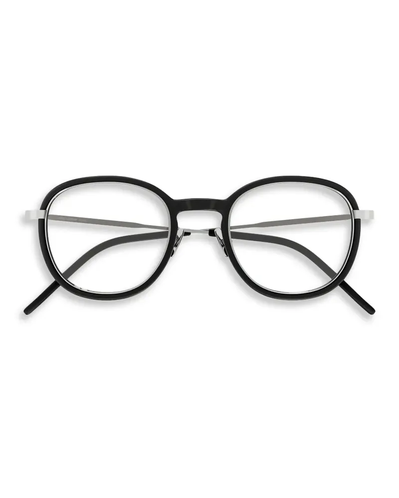 Saint Laurent Brille mit rundem Gestell - Schwarz Schwarz