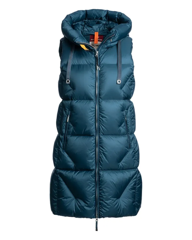 Parajumpers Gesteppte Kapuzenweste - Blau Blau