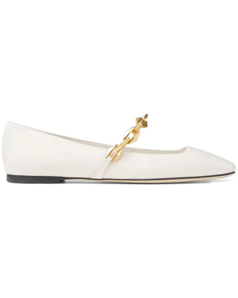 Jimmy Choo Diamond Tilda Ballerinas - Weiß Weiß