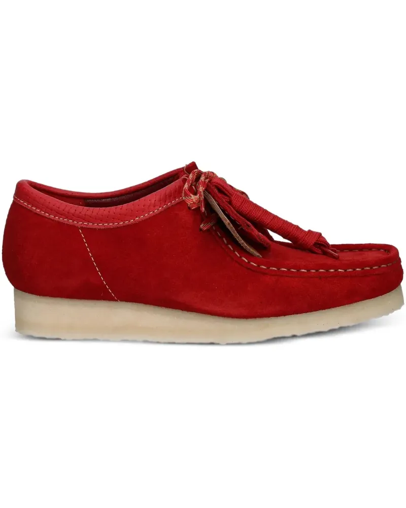 Clarks Mokassin-Stiefel mit Fransen - Rot Rot