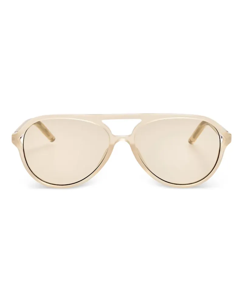 Jacquemus Getönte Pilotenbrille - Nude Nude