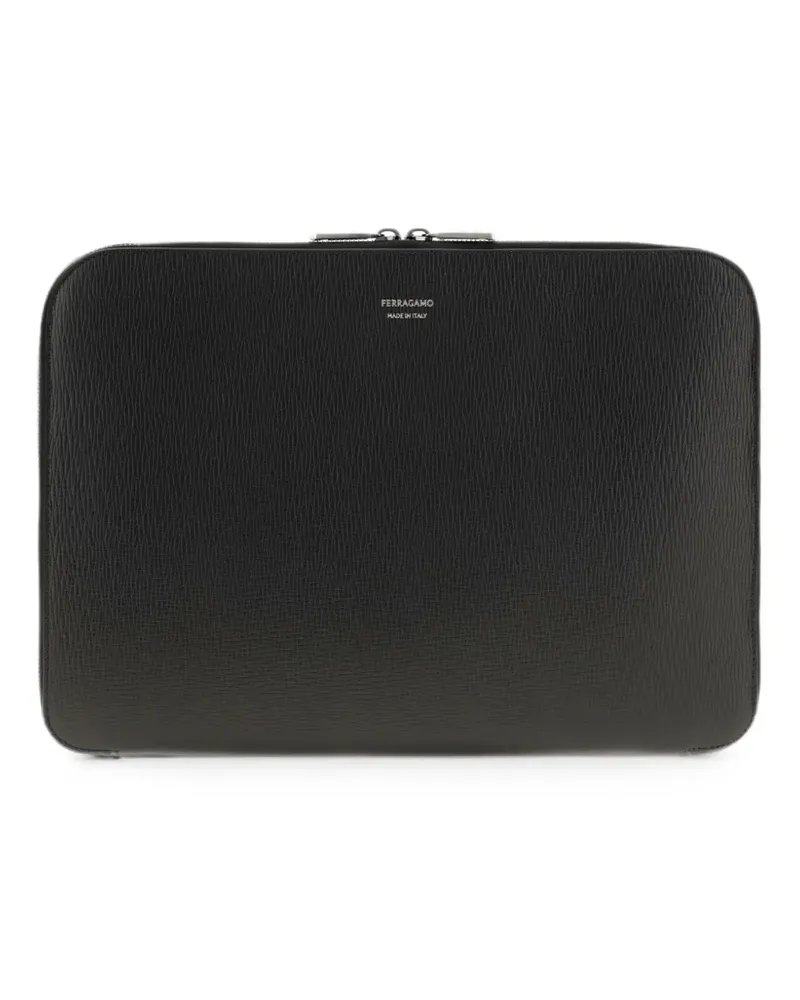 Ferragamo Gancini document holder - Schwarz Schwarz