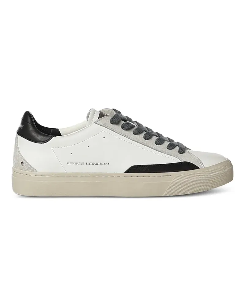 Crime Essential Sneakers mit Kontrasteinsatz - Weiß Weiß