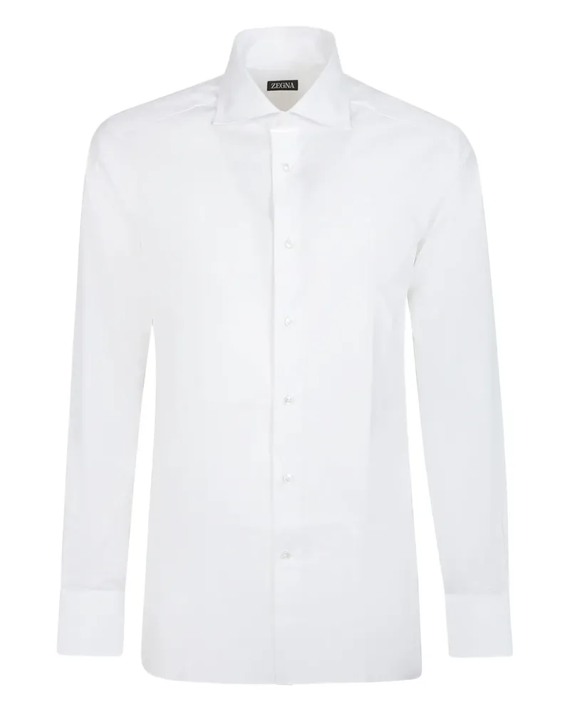 Ermenegildo Zegna Langärmeliges Hemd - Weiß Weiß