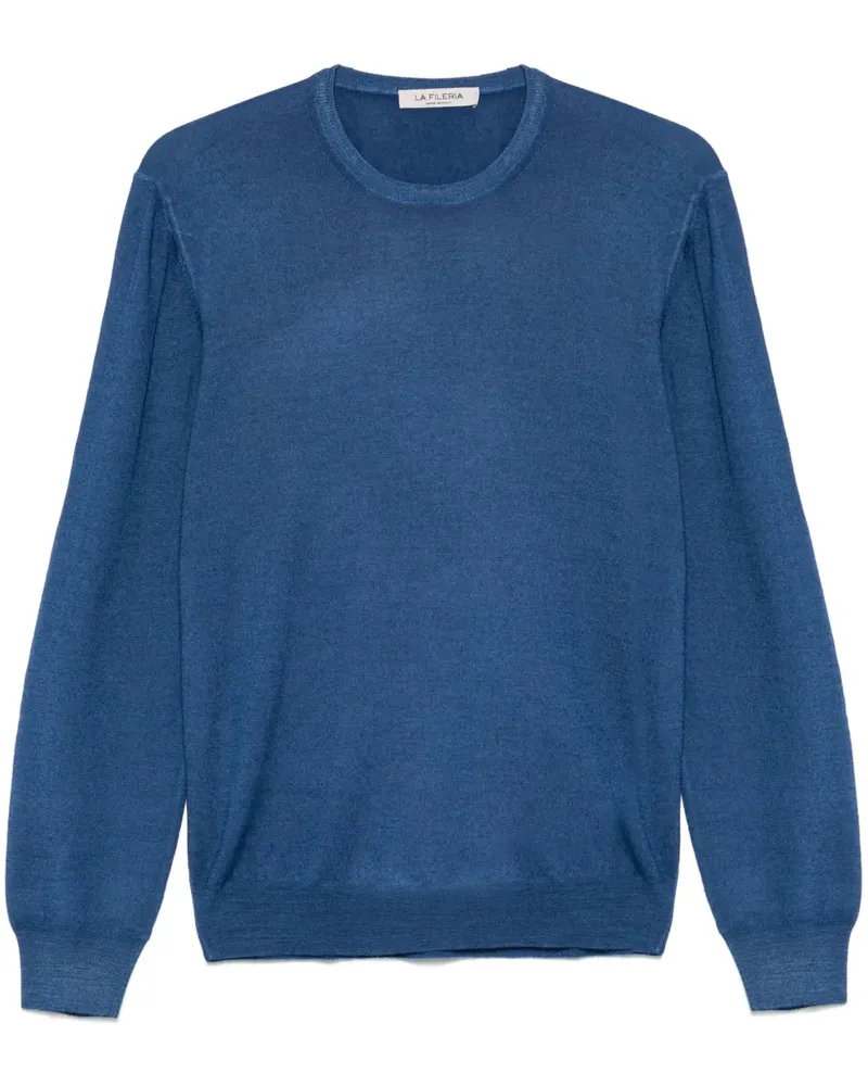 La Fileria Klassischer Pullover - Blau Blau