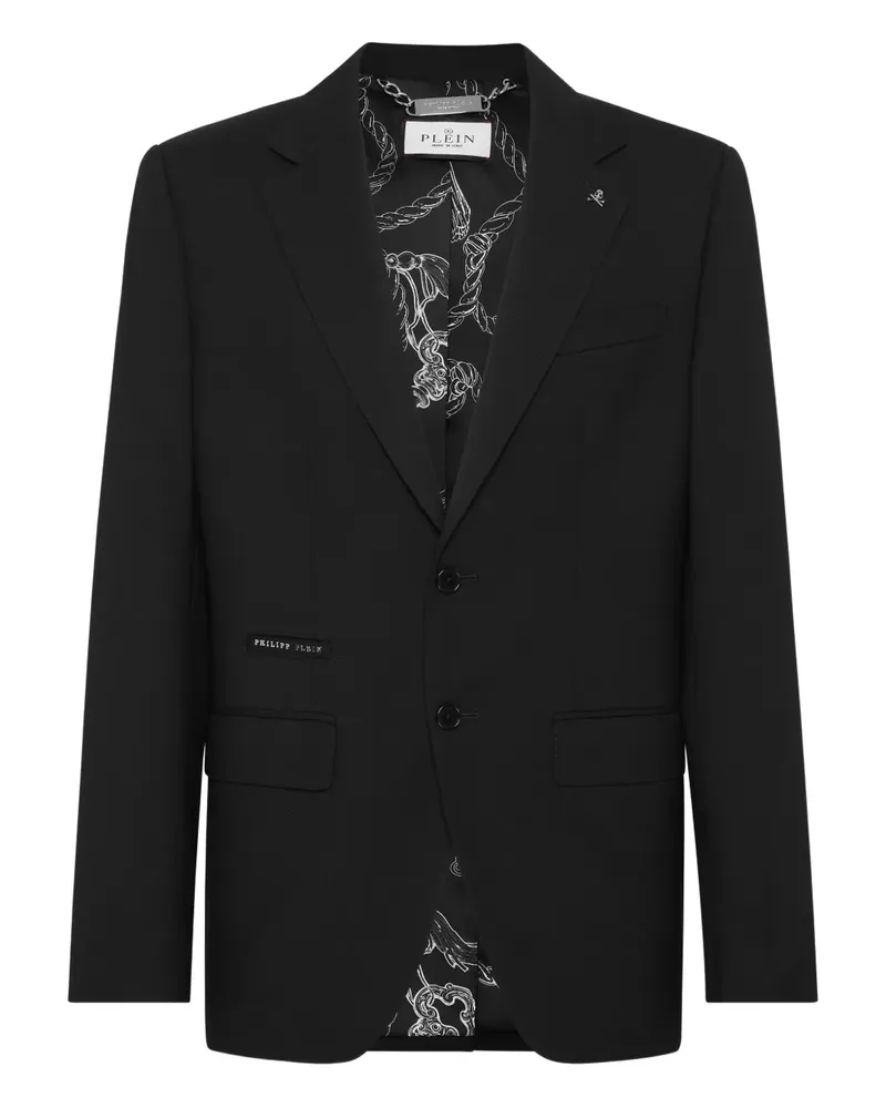Philipp Plein Einreihiges Sakko - Schwarz Schwarz