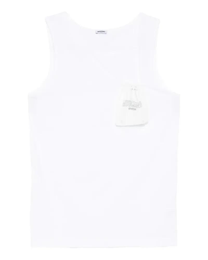 Moschino pocket-detail vest - Weiß Weiß