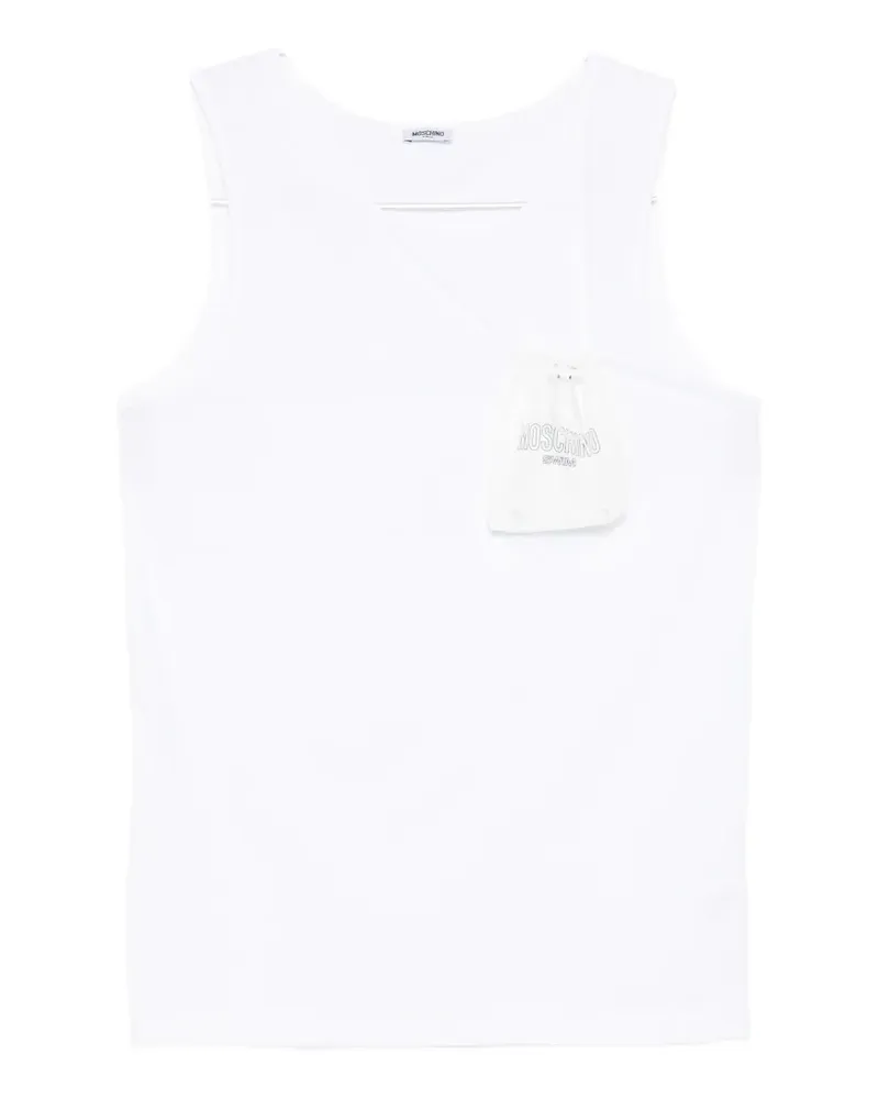 Moschino pocket-detail vest - Weiß Weiß