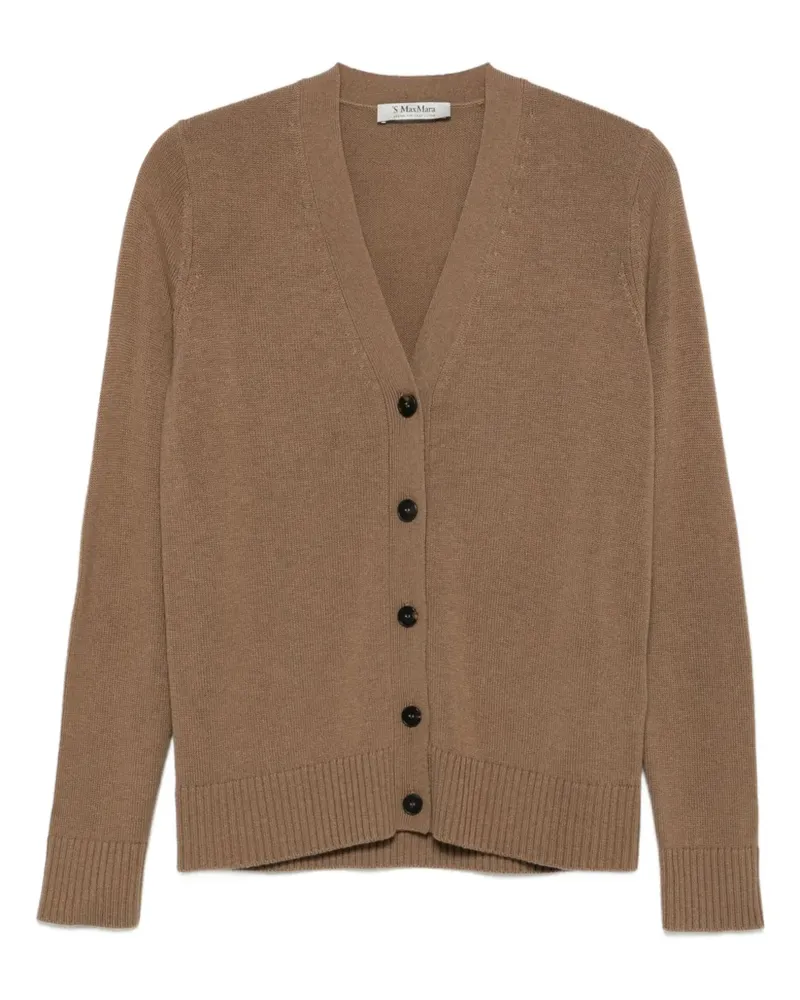 Max Mara Max Mara Cardigan mit Ellenbogen-Patches - Nude Nude