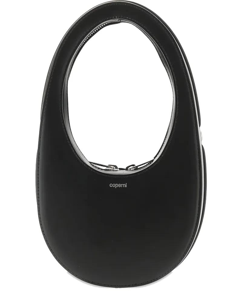 COPERNI Mini Swipe Tote Bag mit ovalem Gestell - Schwarz Schwarz