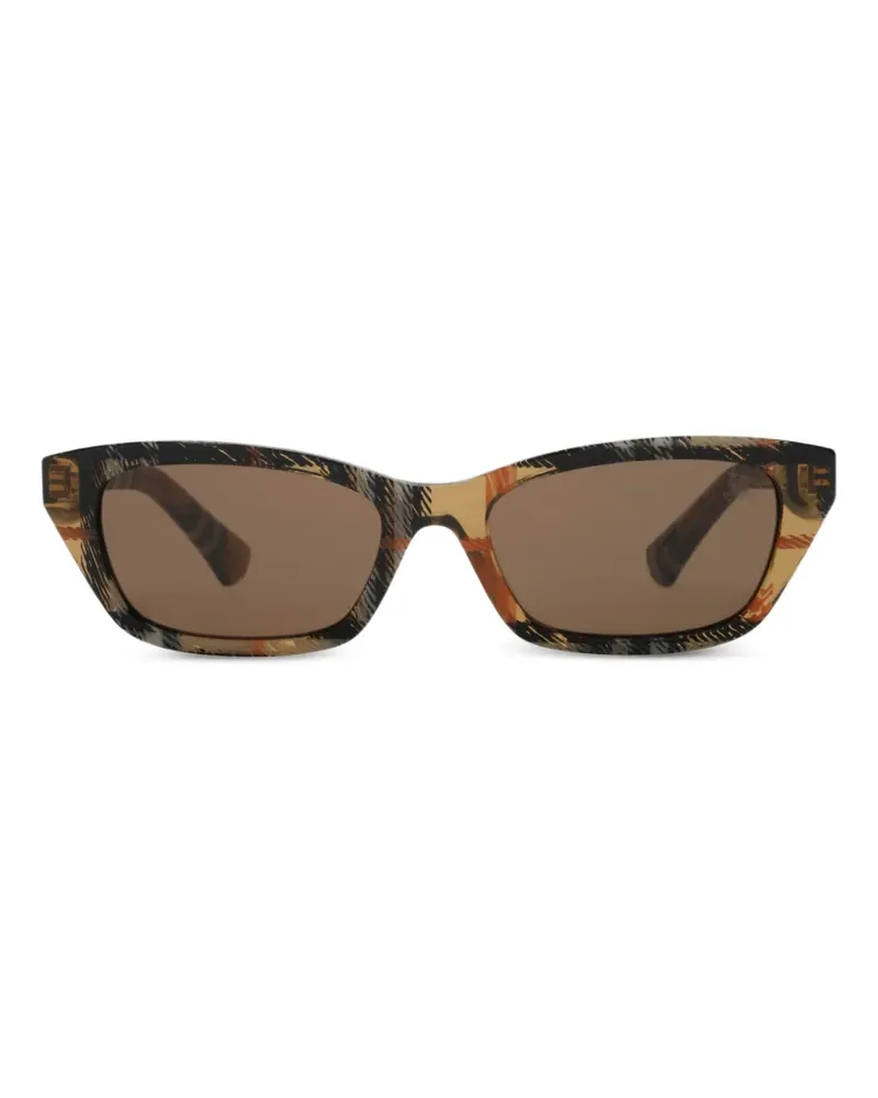 Burberry Rechteckige Sonnenbrille mit Farbverlauf - Braun Braun