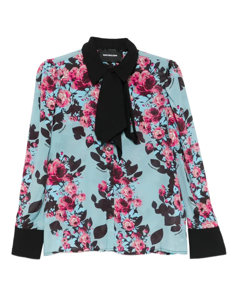 Marco Bologna Nersuiti floral-print shirt - Blau Blau