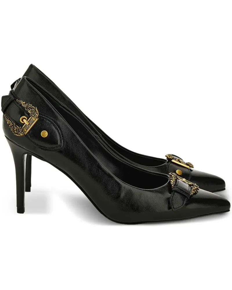 Versace Jeans Spitze Scarlett Pumps mit Schnallendetail - Schwarz Schwarz