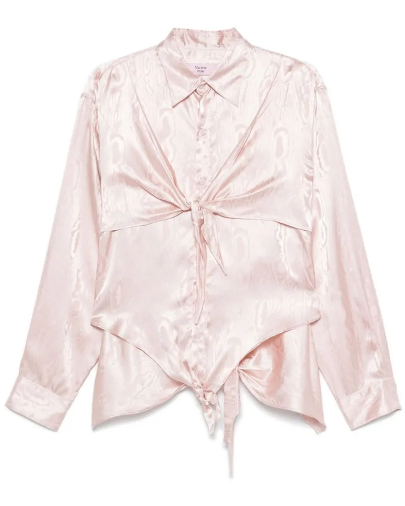 Martine Rose Hemd mit Knoten - Rosa Rosa